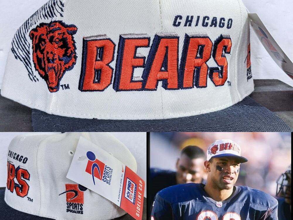 NEW Chicago Bears 90s Sports Specialties SHADOW snapback hat NFL Pro vtg NWT